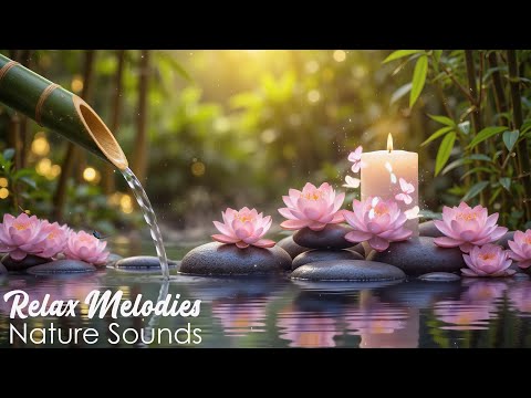 Relaxing Spa Music • Gentle Sounds of Water 🌳 Relieves Stress and Anxiety