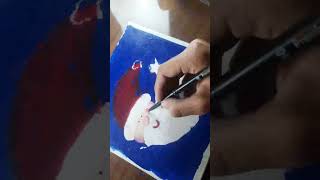 Christmas Day Drawing😍Acrylic Painting : tutorial #shorts