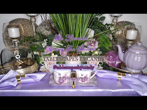 The Lavender Spring Glam Tea Station | Beautiful Spring Décor Ideas | Styling My Way