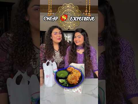 💰Cheap vs Expensive Sabudana Vada! Day 9 of Navaratri Food Series #foodchallenge #navratri #ytshorts