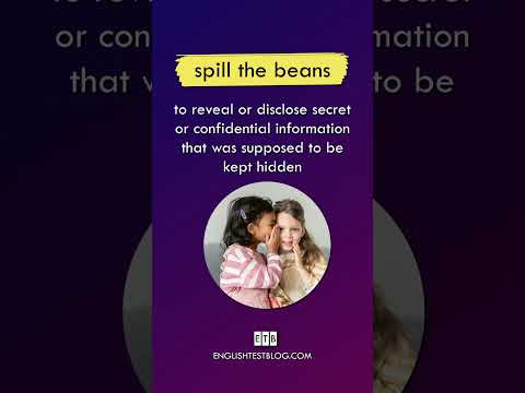 🤐💥 Spill the beans: Meaning of the idiom #English #idioms