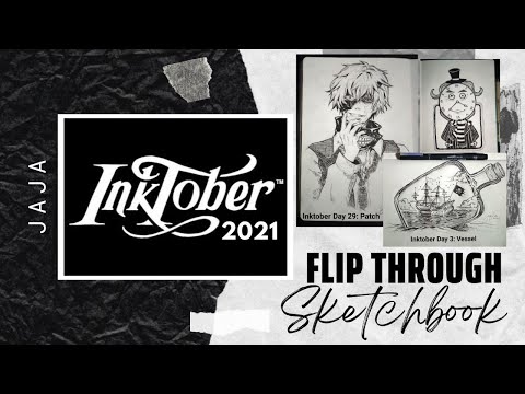 Inktober 2021 - Flip Through