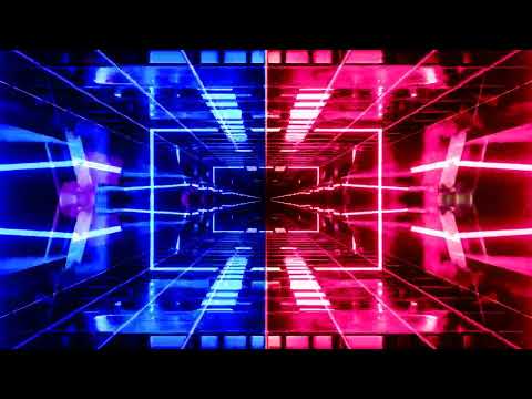 Red And Blue Color Tunnel Animation // @3DMotionGraphicsVFX