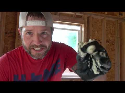 Sprayfoam Insulating Windows  | DIY Tiny House Build | South Texas Living