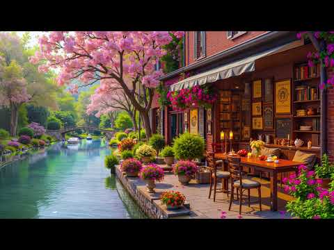 Relaxing Jazz Background Music at Outdoor Cafe Ambience - Cafe Music ASMR, Smooth Jazz Calm