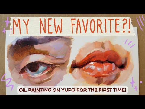 Trying weird art supplies | Oil painting on plastic?! 👀