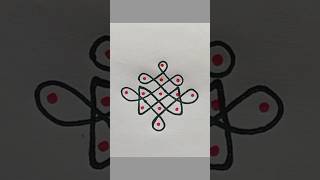 5*1 dot kolam//daily kolam #muggulu #rangoli #kolam #easy #simple #viralvideo