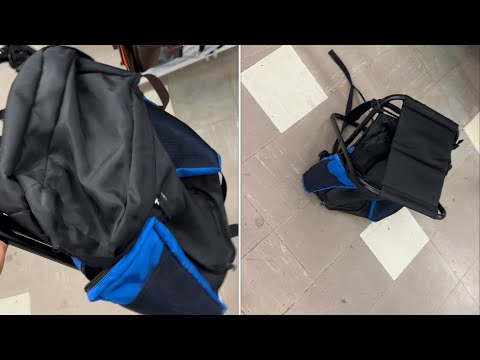 backpack TRANSFORMS into seat (in seconds)