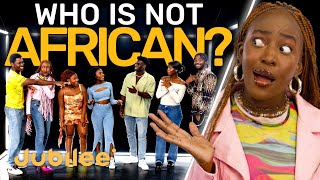 6 Africans vs 1 African American