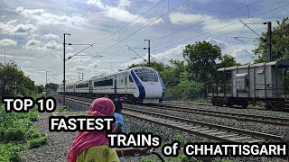 TOP 10 FASTEST TRAIN of CHHATTISGARH +FASTEST TRAIN IN SECR-Indian Railways