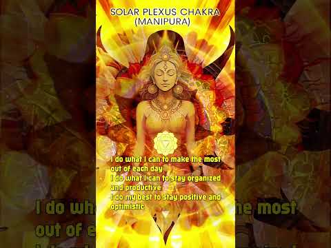 Solar Plexus Chakra Affirmations @CozyCycles ✨❤️🙏 Light & Love 🙏❤️✨