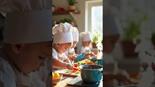 Kitchen Chaos: AI Babies Cooking Food! 🍳🤣 #ai #cute #beatifullbaby #cutebabies #baby #beatiful