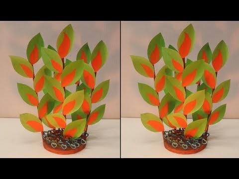 WOW !! DIY Paper Flowers Craft || How to Make Flower Pot Using Paper