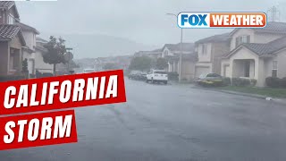 California Slammed By Atmospheric River Storm Leading To Flooding, Mudslides