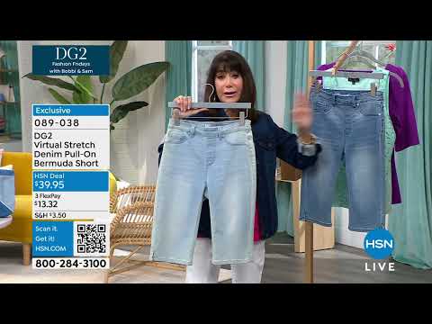 DG2 by Diane Gilman Virtual Stretch PullOn Bermuda Short...