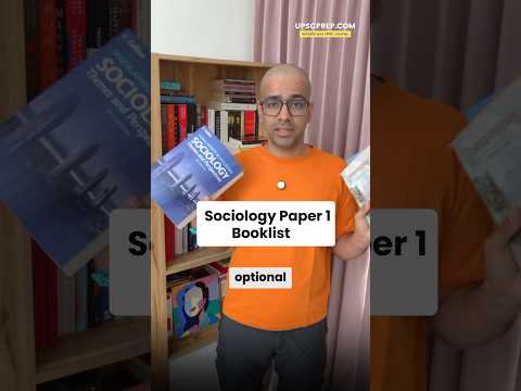 Sociology Paper 1 Booklist | UPSC CSE