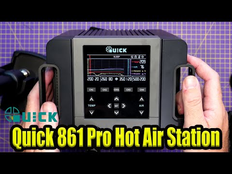 Quick 861 Pro 1300w Hot Air Rework Station With Voice Control - Pro Level Tool!