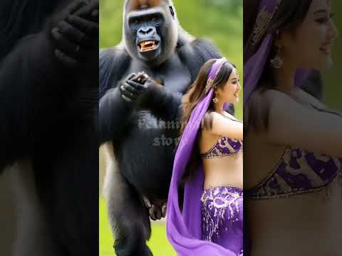 Gentle gorilla journey#viralshort #trendingshort #happy #gorilla #animallover#pregnentwomen