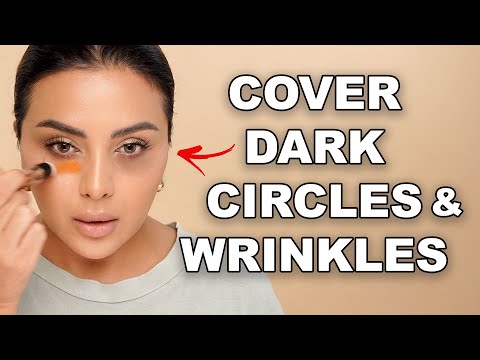 How To Cover DARK CIRCLES And STOP Concealer From CREASING In Wrinkles