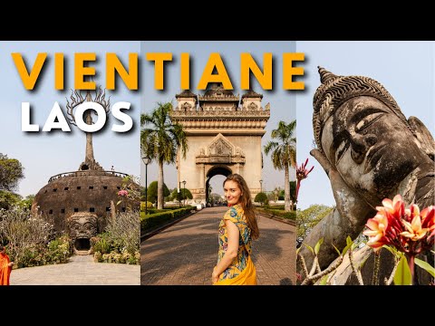 Vientiane really SURPRISED us! Unique Buddha Park & Amazing Local Spots | Laos Itinerary PART 5