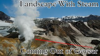 Landscape With Steam Coming Out of Geyser | #shorts | #youtubeshorts | Exclusive Yograj