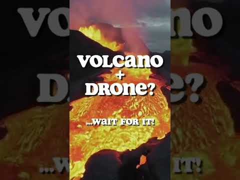 DRONE Crash into VOLCANO | #shorts