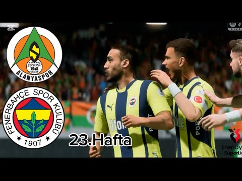 Alanayaspor - FenerbahçeMaçı |  Süper Lig 23.Hafta 24/25 (Maç Özeti)