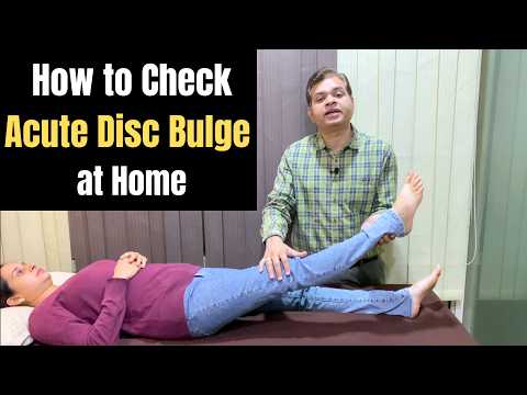 How to Test Disc Bulge, Sciatica, SLR Test, Lumbar Disc Herniation L4-L5, Low Back pain & Leg Pain