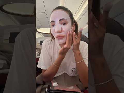 POV: I’m That Girl Doing Skincare on a Long-Haul Flight ✈️🧴😂  | Tamara Kalinic #shorts