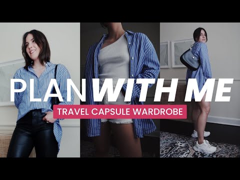 34 ITEMS, 105 OUTFITS | Plan with Me! Travel Capsule Wardrobe