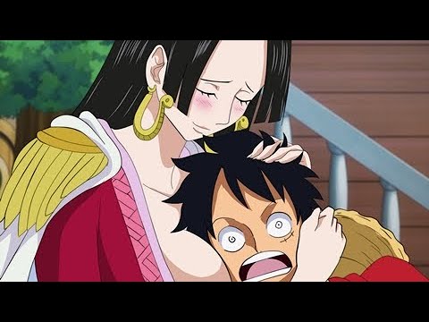 Luffy almost kissed Boa Hancock in this episode of One Piece