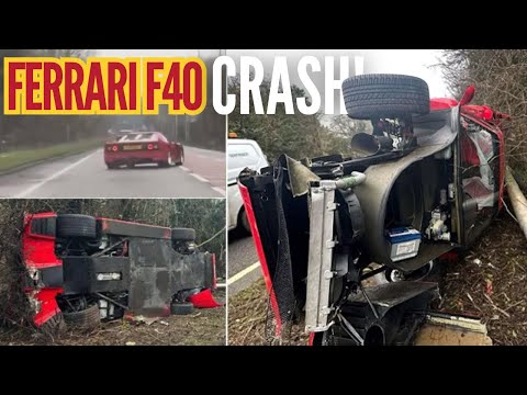 Ferrari F40 Crash Caught On Tape Causing Millions Of Dollars In Damages