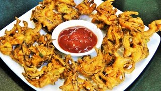 कुरकुरीत कांदा भजी  | Kanda Bhaji | Crispy Onion Pakoda | Madhurasrecipe