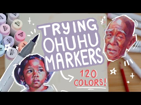 Trying Alcohol Markers! ✿ Ohuhu Markers