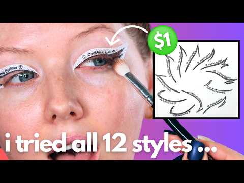 $1 EYELINER & EYESHADOW STENCILS .... Would You Try It?