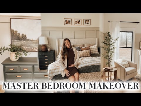 MASTER BEDROOM MAKEOVER | BEDROOM TRANSFORMATION + DIY BOARD AND BATTEN