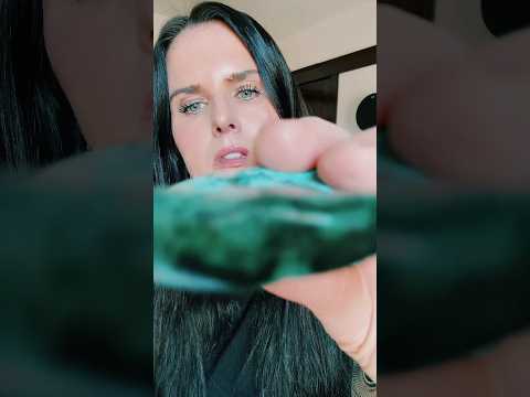 ASMR Crystal Healing with Chrysocolla | Energy Cleanse & Chakra Clearing #crystalhealing #reiki