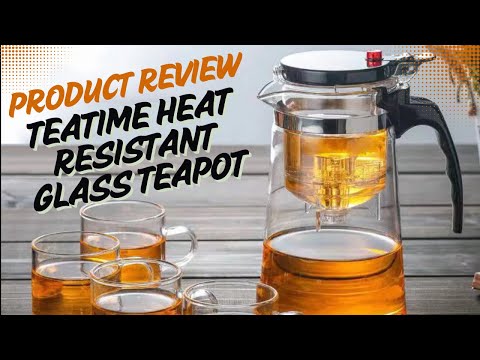 ☕️✨ Brew Perfection: TeaTime Heat Resistant Glass Teapot Review!