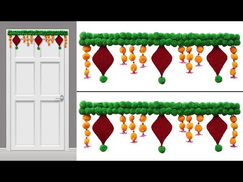 Woolen art and craft - How To Make Woolen Door Hanging Toran - Best reuse ideas - Woolen Craft Idea