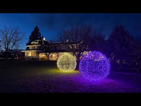 Making HUGE Lit Spheres & Christmas Light Tour! 🎄🎅🎄 // Garden Answer