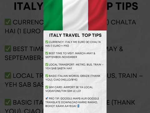 Italy Travel Tips! 🇮🇹✨ Save Money, Avoid Mistakes & Explore Like a Pro! #italy #Traveltips