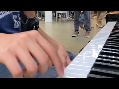 Playing runaway on a public piano (full version)