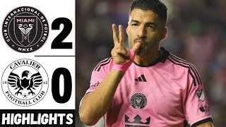 Inter Miami 2-0 Cavalier | Highlights Today & Goals Suarez,Allende Concacaf champions cup