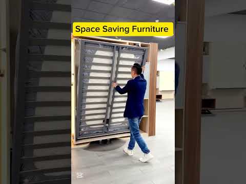 Space saving furniture! Amazing cabinet, Home appliances, #shorts