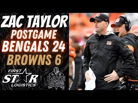 Cincinnati Bengals Head Coach Zac Taylor | Postgame After Bengals Beat the Browns 24-6