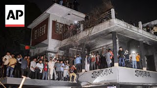 Bangladesh protesters destroy home linked to Sheikh Hasina