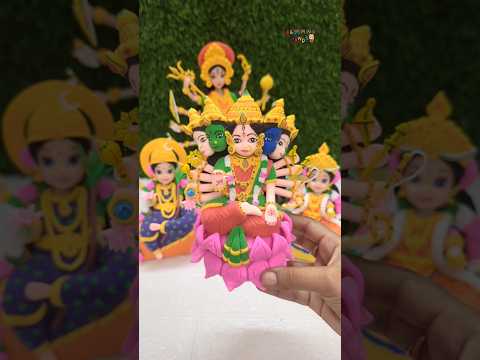 Happy Navaratri 🎉🥰🌺 My Navadurga Avatar Collection Making With Clay💕🥰🌺🥥 Jai Maa Durga 🙏🙏🙏