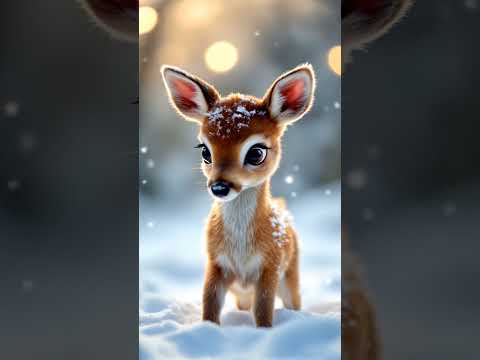 This Baby Deer’s First Snowfall Will Melt Your Heart! ❄️🦌