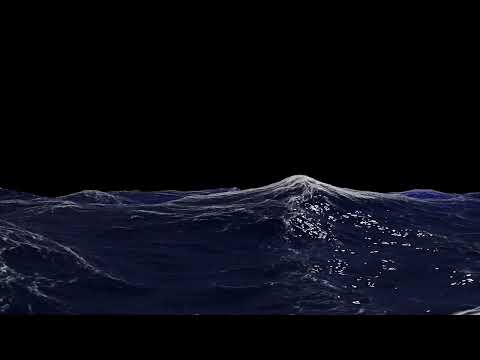 Realistic Ocean created in blender in 3d with sound.