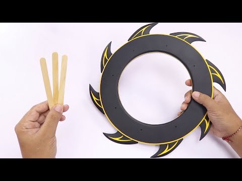 Cool 8 Bladed Chakram Out Of Popsicle Sticks